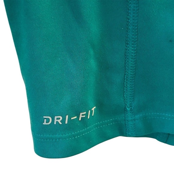 Nike Women's Dri-FIT Tank Top Medium Kelly Green Teal Sleeveless Training - Picture 3 of 7